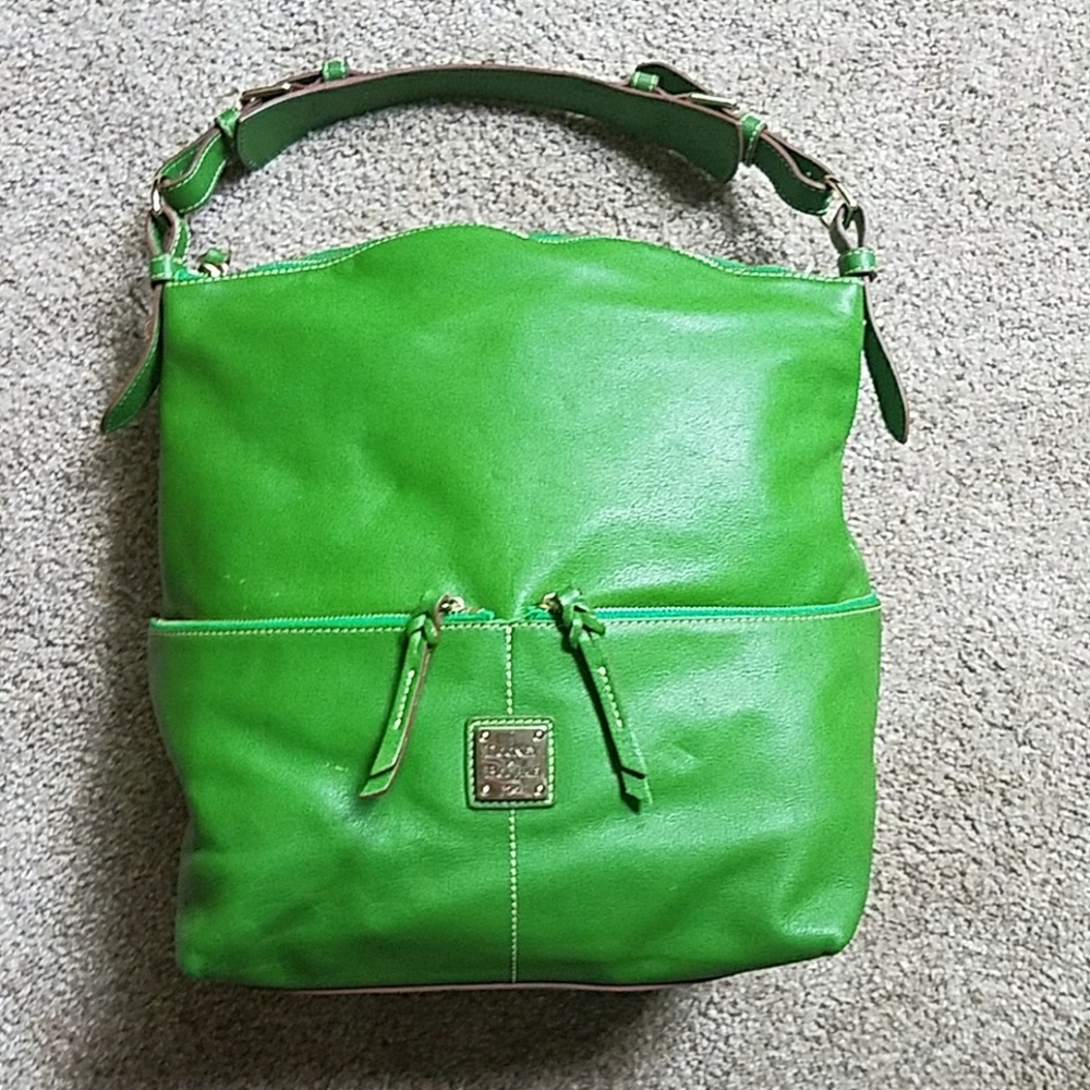 Dooney & Bourke Green Leather Tote
